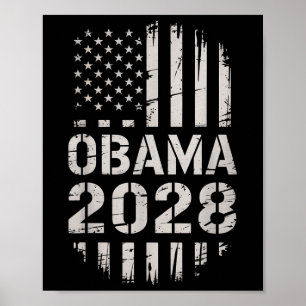 Obama 2028 America President Graphic Apparel Mens  Poster