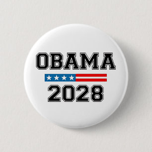 Obama 2028 Democracy Election USA 2 Inch Round Button
