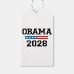Obama 2028 Democracy Election USA Gift Tags
