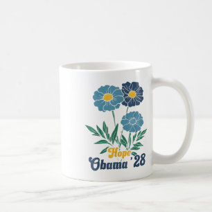 Obama 2028 Hope Floral For President _1 Coffee Mug