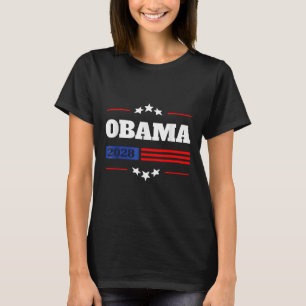 Obama 2028 President American Flag Pro Obama Vinta T-Shirt
