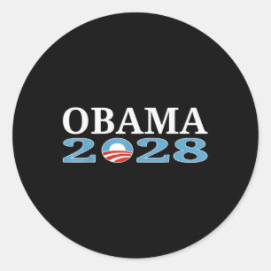 Obama 2028 Shirt Obama For President 2028 Classic Round Sticker