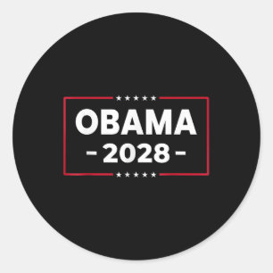 Obama 2028 Shirt Vote Obama For President 2028 _8 Classic Round Sticker