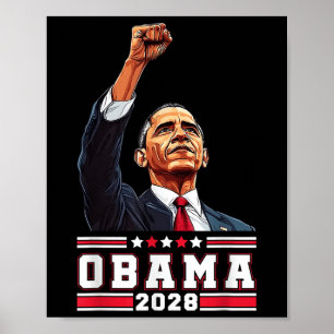 Obama 2028 Shirt Vote Obama For President 28 Poster