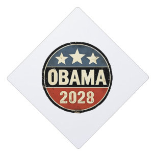 Obama 2028 US Election Politics Graduation Cap Topper