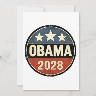 Obama 2028 US Election Politics Invitation
