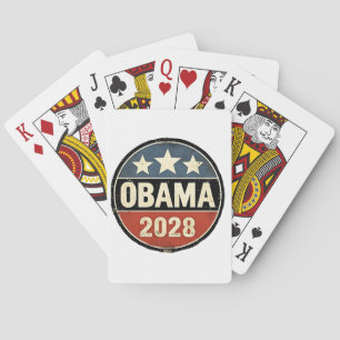 Obama 2028 US Election Politics Playing Cards