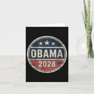 Obama 2028 Vintage Patriotic Election Card