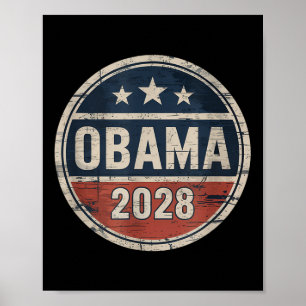 Obama 2028 Vintage Patriotic Election Poster