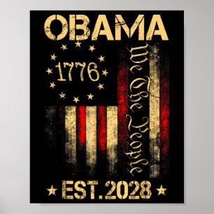 Obama 2028 Vote Obama For President 2028 Election  Poster