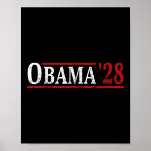 Obama 2028 Vote Obama For President 2028 Vintage  Poster