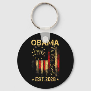 Obama 2028 We The People President 2028 America Fl Keychain