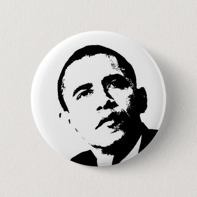 obama 2 2 inch round button (Front)