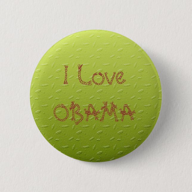 OBAMA 2 INCH ROUND BUTTON (Front)