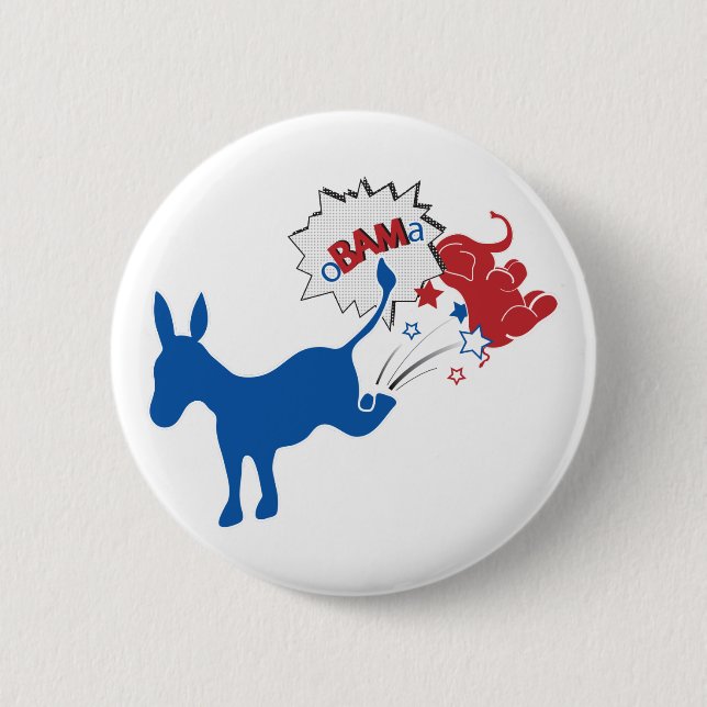 oBAMa 2 Inch Round Button (Front)