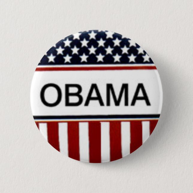 OBAMA 2 INCH ROUND BUTTON (Front)