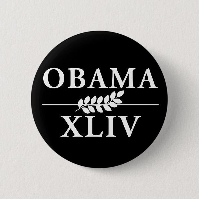 Obama 44 2 inch round button (Front)