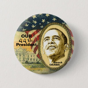 Obama 44 2 inch round button