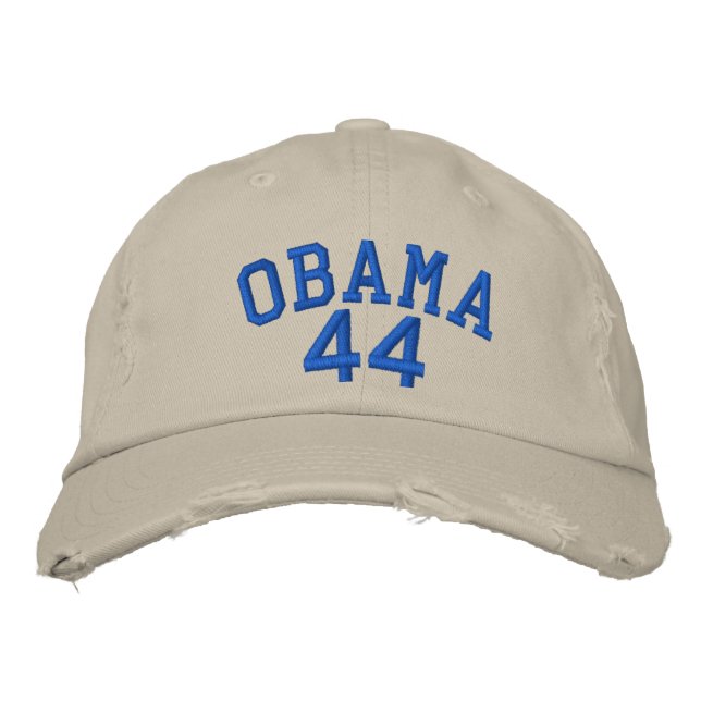 OBAMA 44 EMBROIDERED HAT (Front)