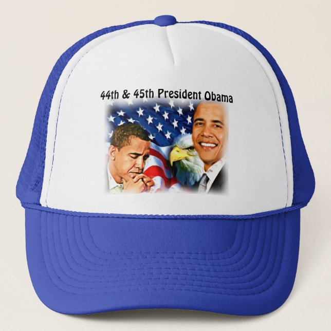 Obama-44th & 45th president of the United States_ Trucker Hat (Front)