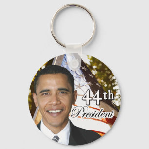 Obama 44th President Keychain