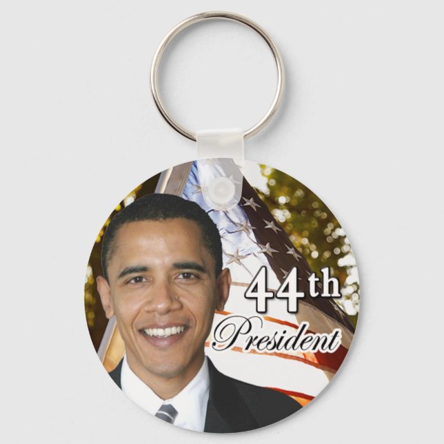 Obama 44th President Keychain (Front)