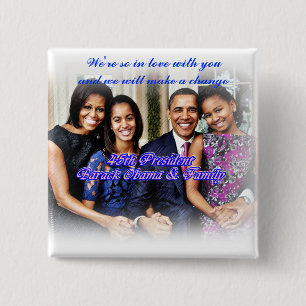 Obama,45th President_Button 2 Inch Square Button