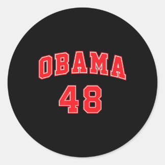 Obama 48 For President 2028 Obama 2028 Premium  Classic Round Sticker