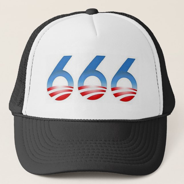 Obama 666 trucker hat (Front)