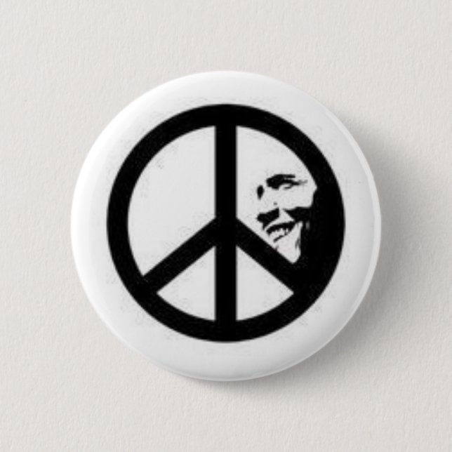 obama 6 2 inch round button (Front)