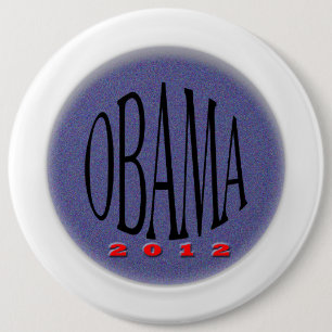 Obama 6 Inch Round Button