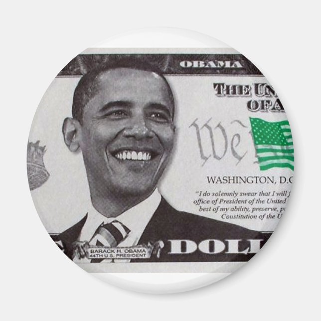 obama 9 Dollar Bill Magnet (Front)