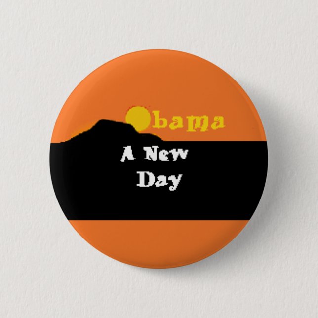 Obama A New Day Button (Front)