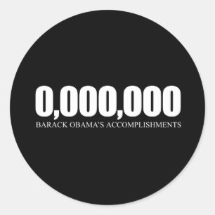 Obama Accomplishments Classic Round Sticker