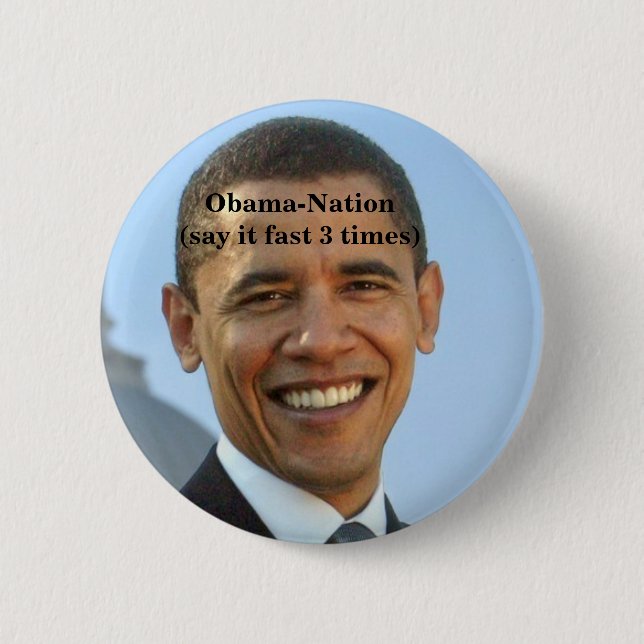 Obama-anti. 2 Inch Round Button (Front)