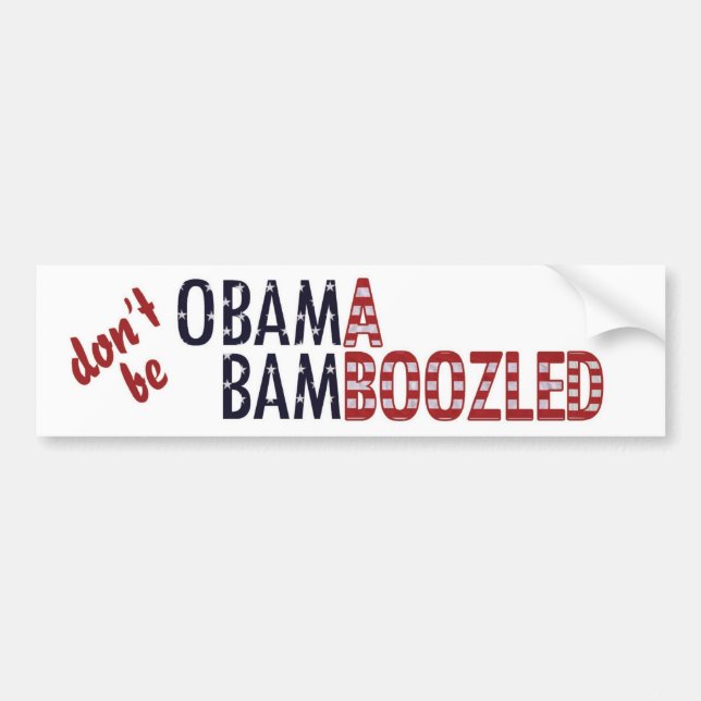 Obama Bamboozled - Customized Bumper Sticker (Front)