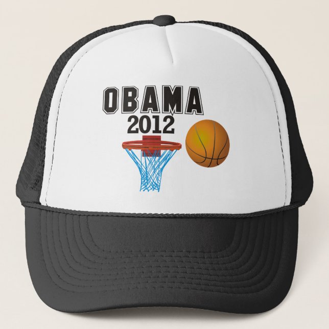 obama basketball 2012 trucker hat (Front)