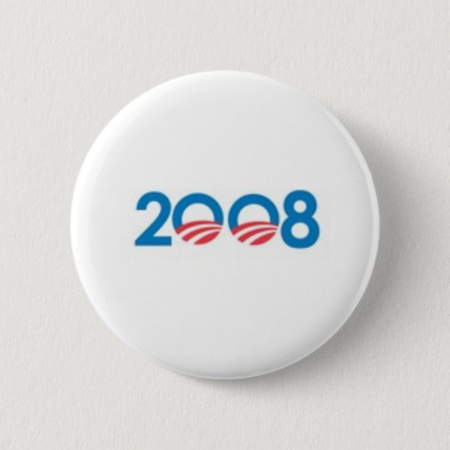 OBAMA BIDEN '08 2 INCH ROUND BUTTON (Front)
