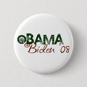 Obama Biden 2008 (Green Edition) 2 Inch Round Button