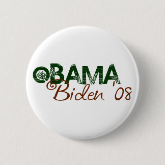 Obama Biden 2008 (Green Edition) 2 Inch Round Button