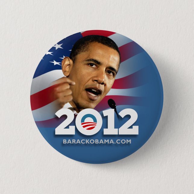 Obama Biden 2012 2 Inch Round Button (Front)