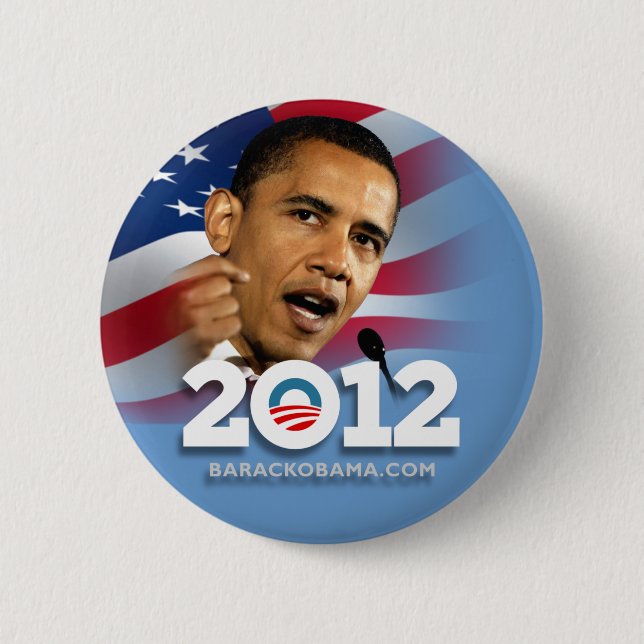 Obama Biden 2012 2 Inch Round Button (Front)