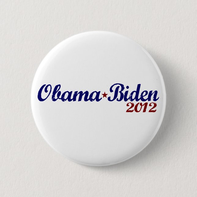 Obama Biden 2012 2 Inch Round Button (Front)