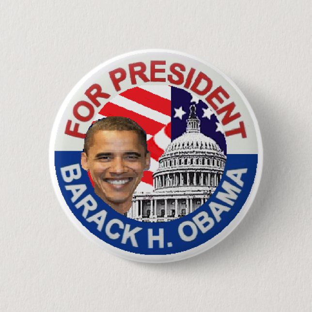 Obama Biden 2 Inch Round Button (Front)