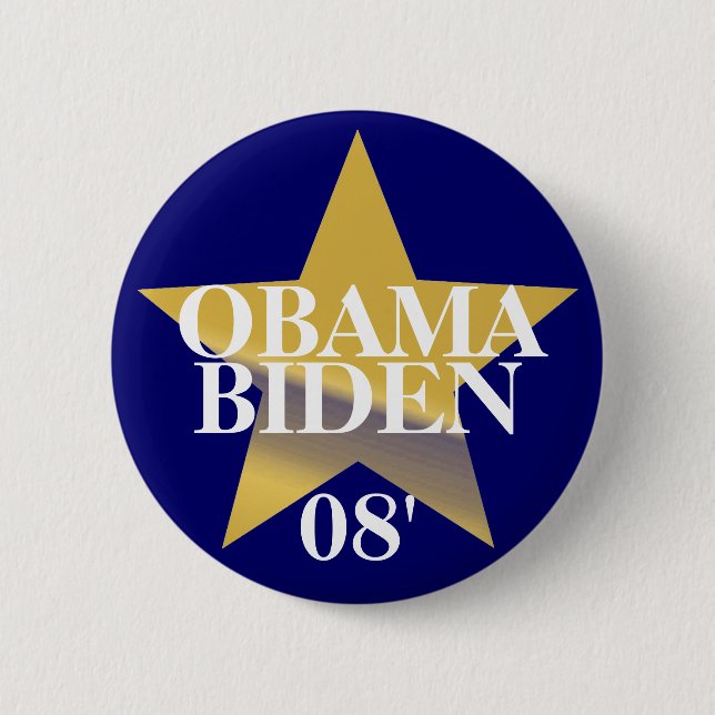 Obama Biden 2 Inch Round Button (Front)
