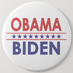 Obama-Biden 6 Inch Round Button