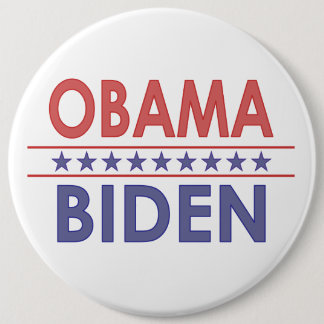 Obama-Biden 6 Inch Round Button