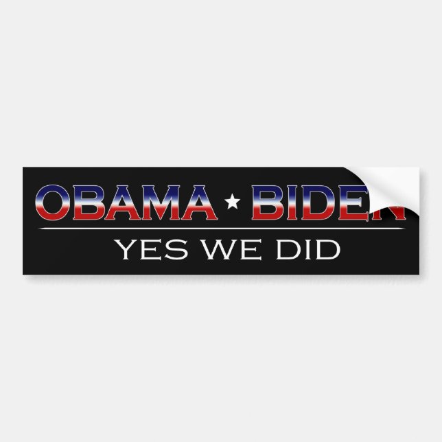Obama * Biden - Bumper Sticker (Front)