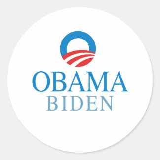 Obama Biden Classic Round Sticker