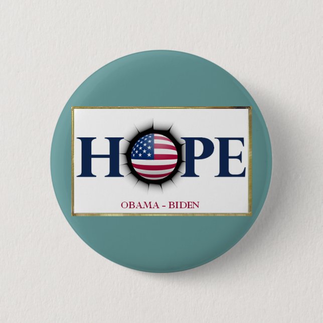 Obama Biden HOPE Button (Front)